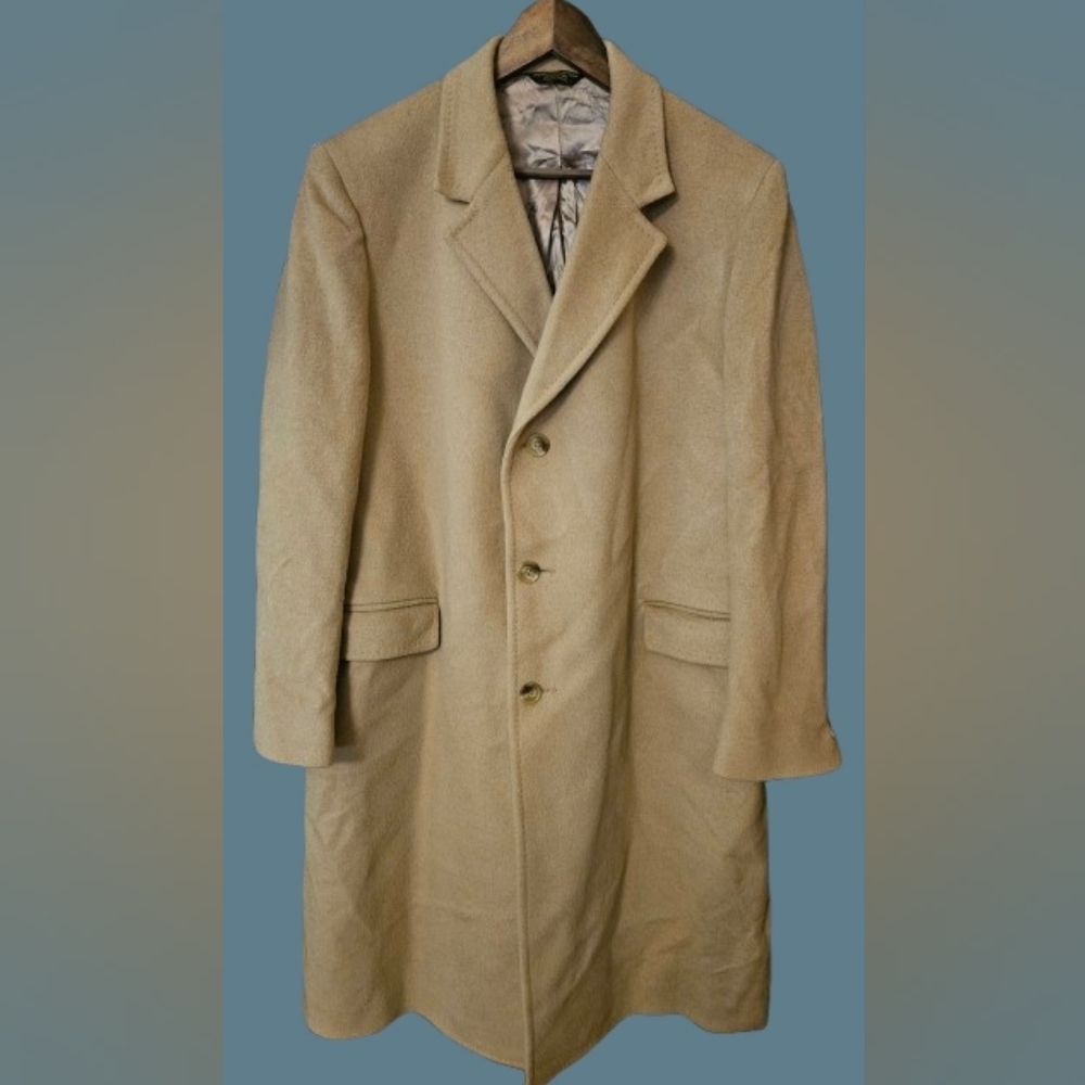 *JoS. A. Bank Executive Collection Top Coat Wool/Camel Hair